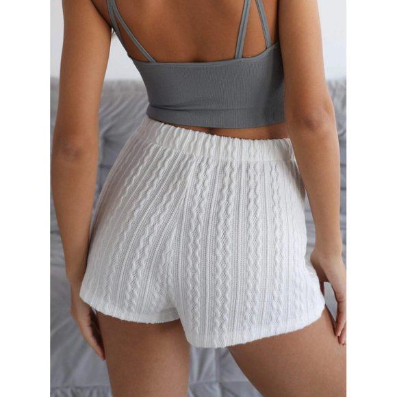 Cable Knit Lounge Shorts - Picture 4 of 9